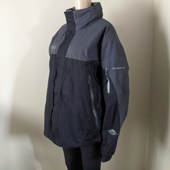 Columbia Titanium Omni Tech waterproof jacket coat, men's large - Picture 4 of 11